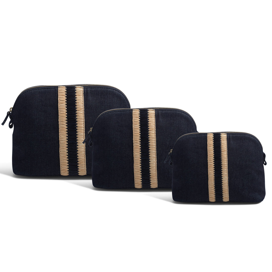 Denim Makyaj Çantası