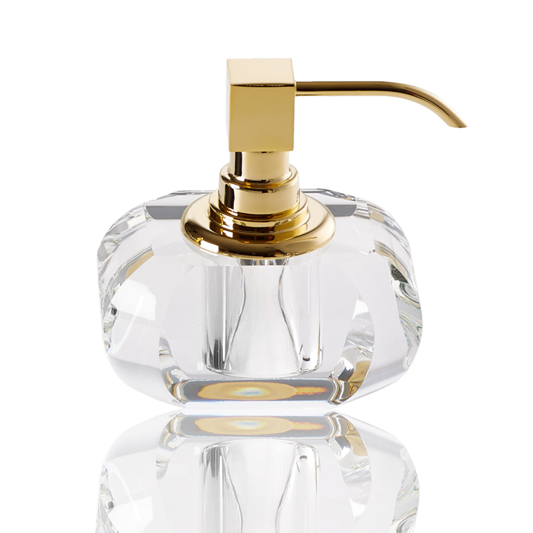 Crystal Soap Dispenser - Gold