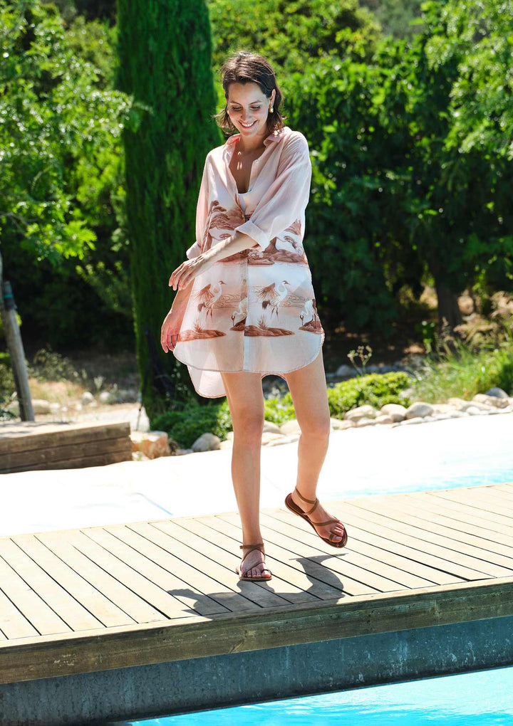 Mirage Gömlek Elbise - Pembe