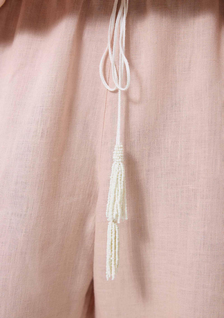 Bloom Nakışlı Pantolon - Pembe