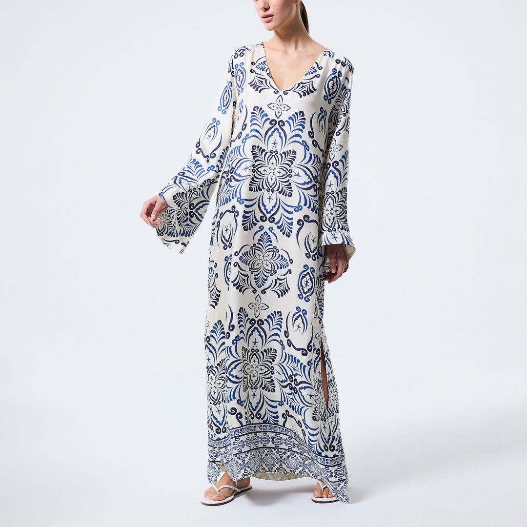 Bergamot Uzun Kaftan - Lacivert