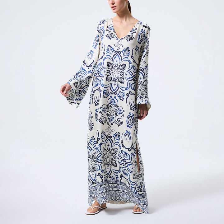 Bergamot Uzun Kaftan - Lacivert