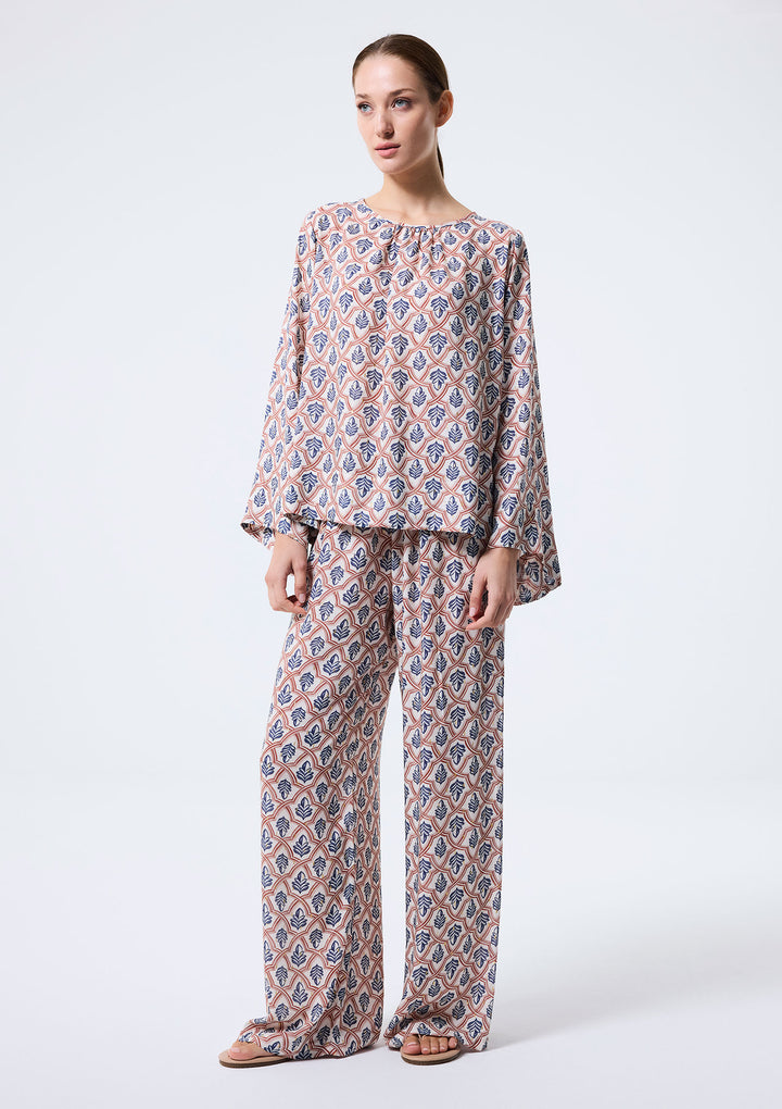 Geometric Leaf Pants