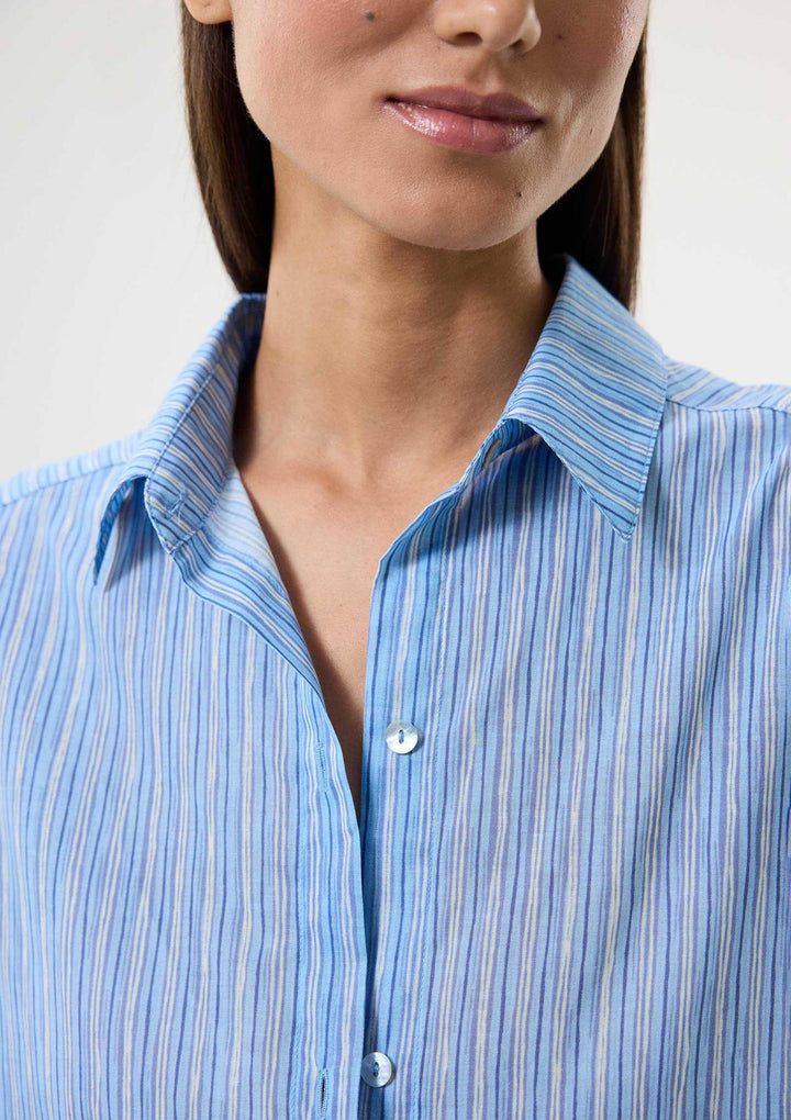 Shoreline Gömlek Elbise - Mavi