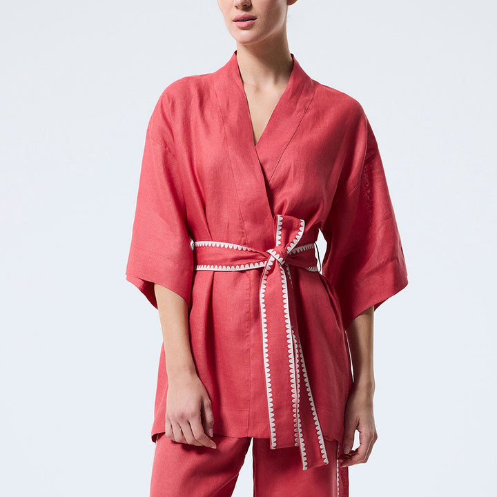 Marigold Kimono - Pembe