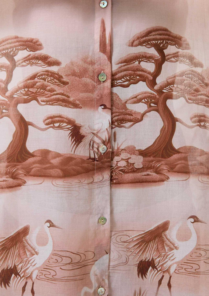 Mirage Gömlek Elbise - Pembe