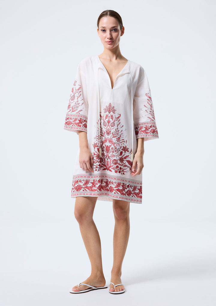 Nergis Short Tunic - Red