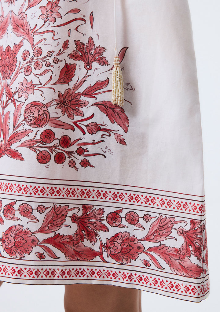 Nergis Short Tunic - Red