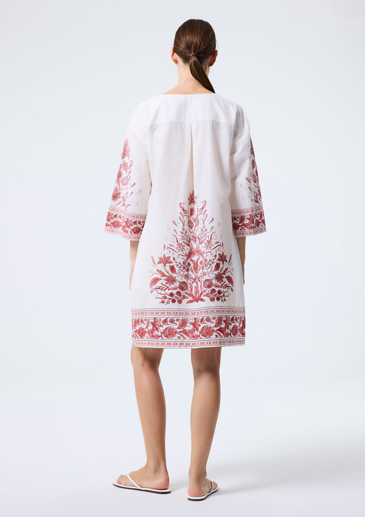 Nergis Short Tunic - Red