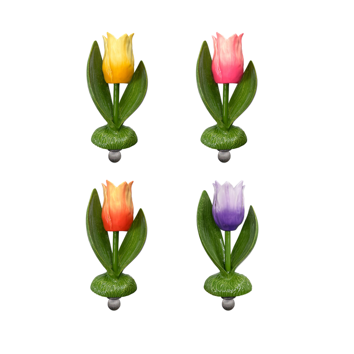 Seferî Storyteller Plate Charm - Tulip Garden - Set of 4