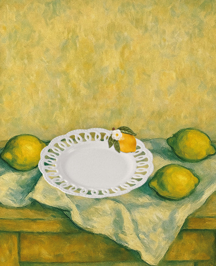 Seferî Storyteller Tabak Süsü - Lemon - 4'lü Set