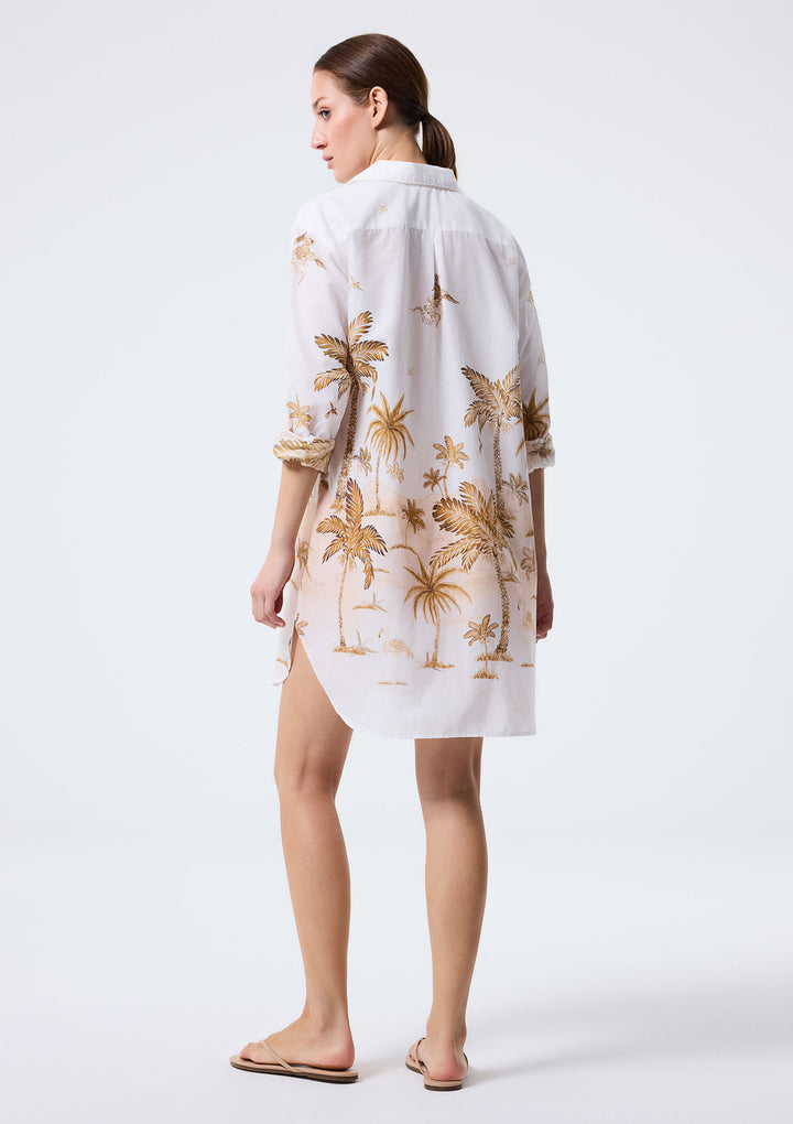 Anka Island Shirt Dress - Mustard
