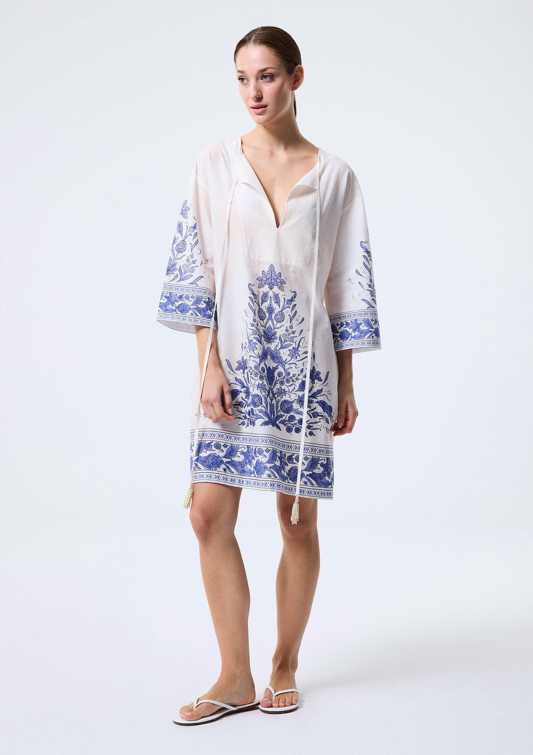 Nergis Short Tunic - Dark Blue