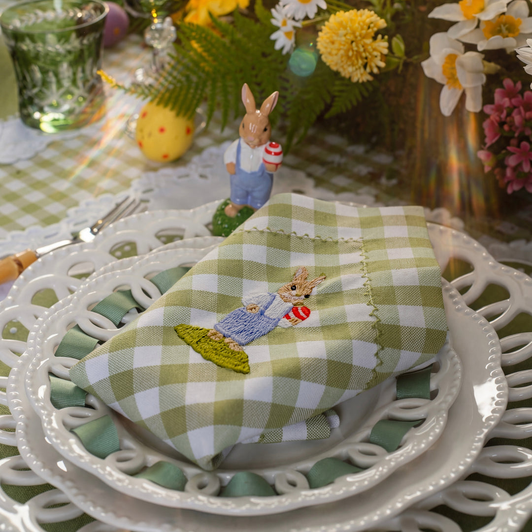 Seferî Storyteller Plate Charm - Bunny Family - Set of 4