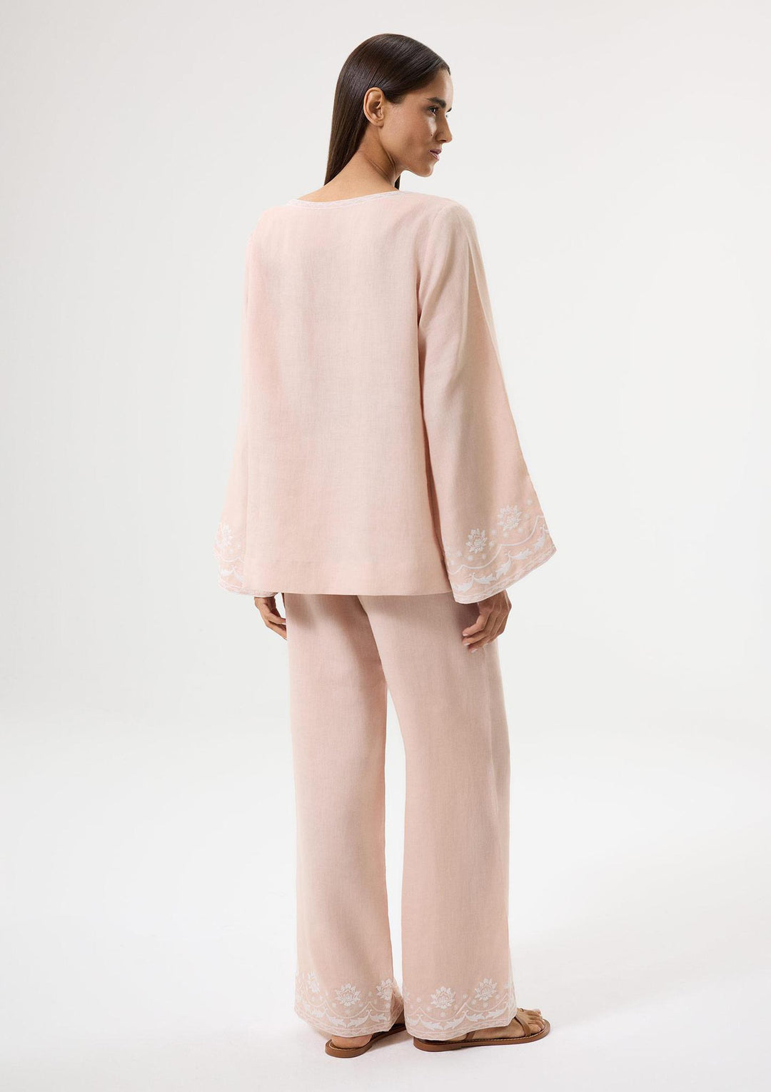 Bloom Nakışlı Bluz - Pembe