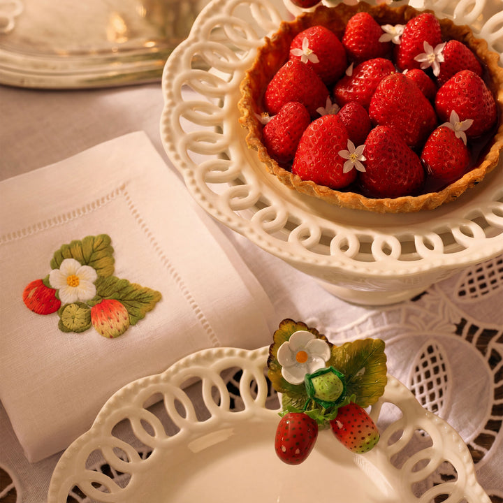Seferî Nakışlı Peçete - Berries - 4’lü Set