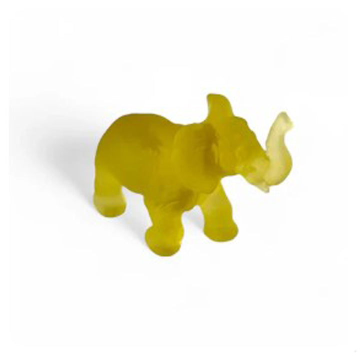 Baby Quanza Elephant Sculpture – Yellow