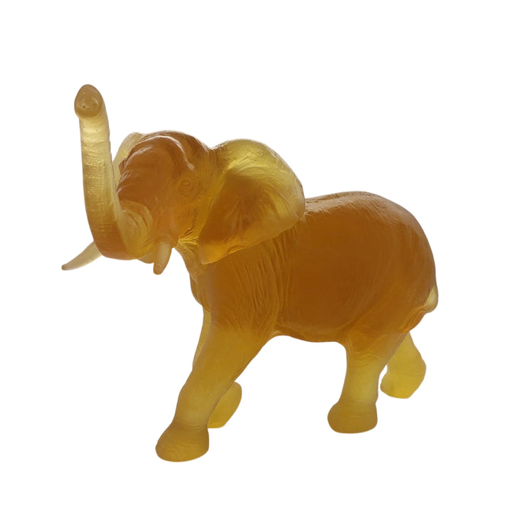 Baby Quanza Elephant Sculpture – Amber