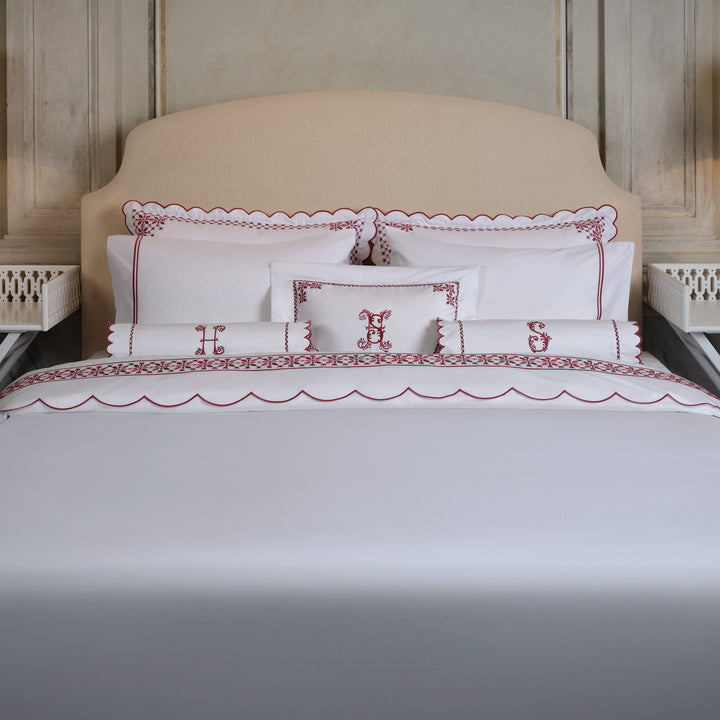 Seferî Flower Garden Volanlı Mini Yastık Kılıfı - Pembe