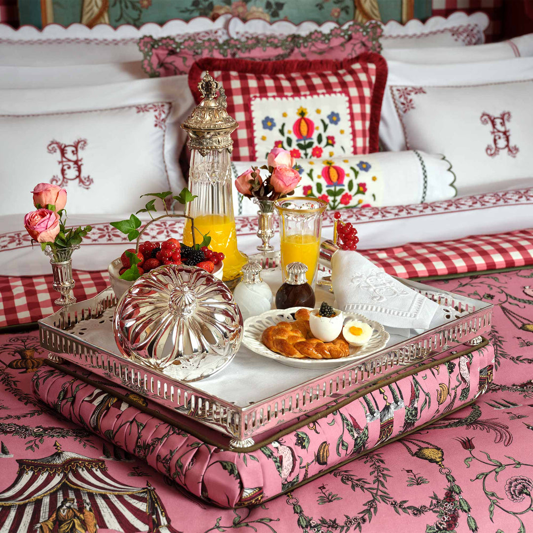 Seferî Heritage Ajur Nakışlı Keten Amerikan Servis