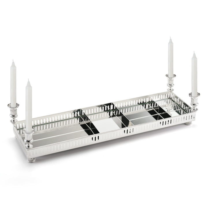 Seferî Gümüş Kaplama Mum Haznesi (2’li Set)