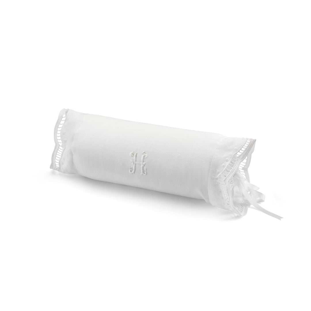 Seferî Heritage İnisyal Nakışlı Silindir Yastık Kılıfı