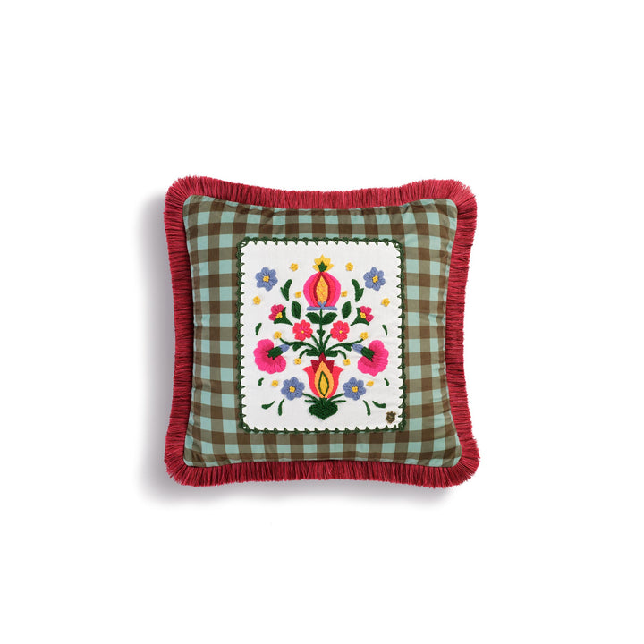 Seferî Caravan Decorative Cushion - Green