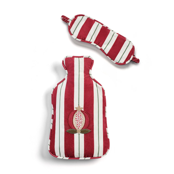 Seferî Ottoman Stripe Dream Set Hot Water Bottle & Sleep Mask