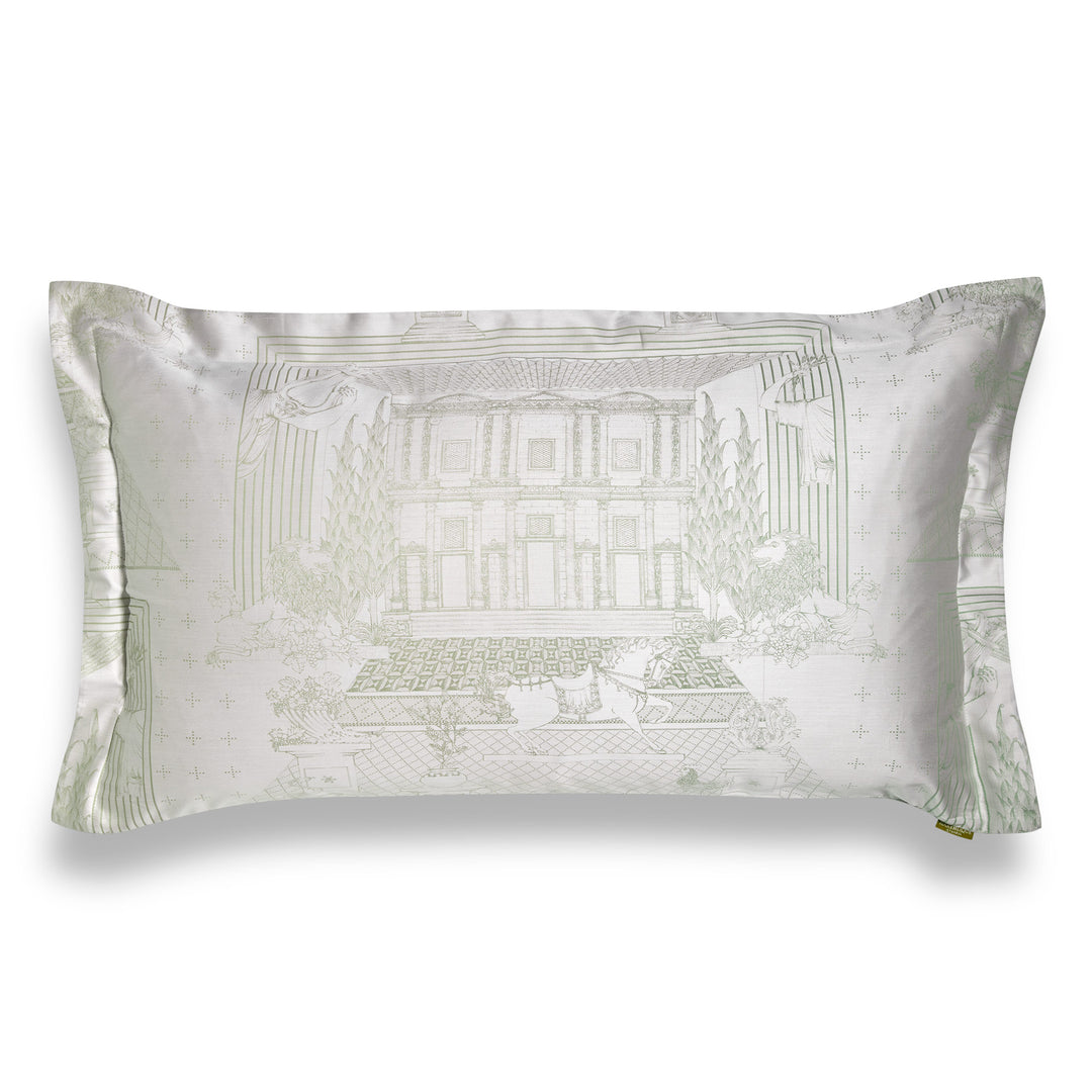 Ephesus Jacquard Decorative Cushion Cover - Celadon
