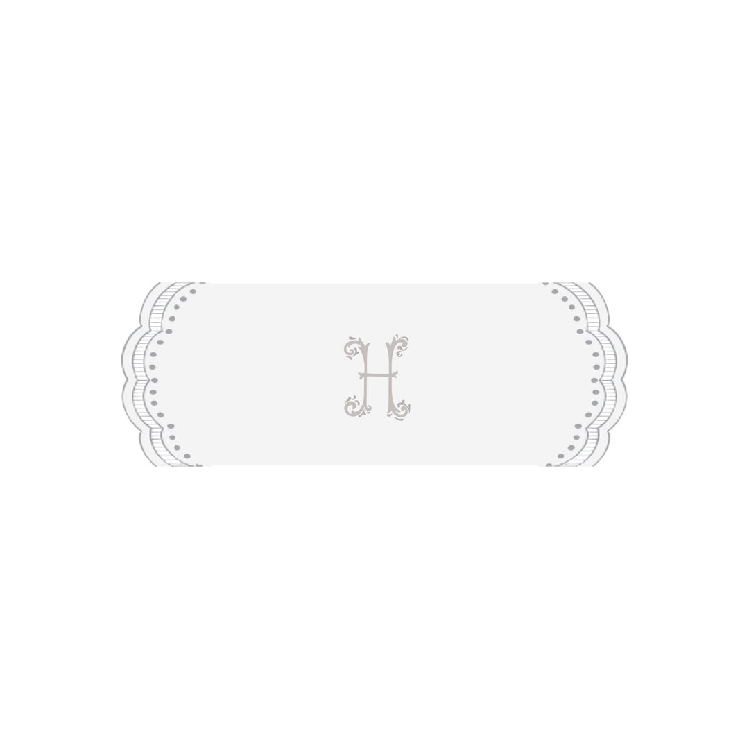 Seferî Heritage İnisyal Nakışlı Silindir Yastık Kılıfı