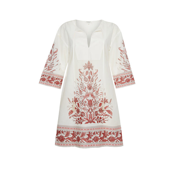 Nergis Short Tunic - Red