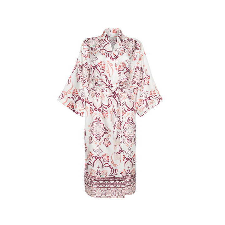 Bergamot Long Kimono - Burgundy