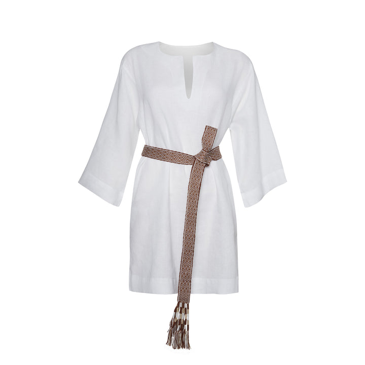 Carpana Belt - Brown/Ecru