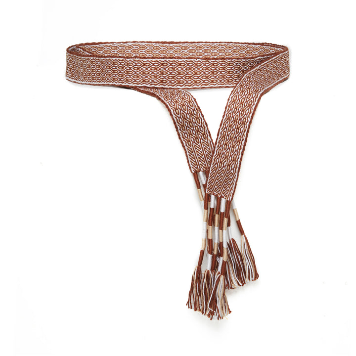 Carpana Belt - Brown/Ecru