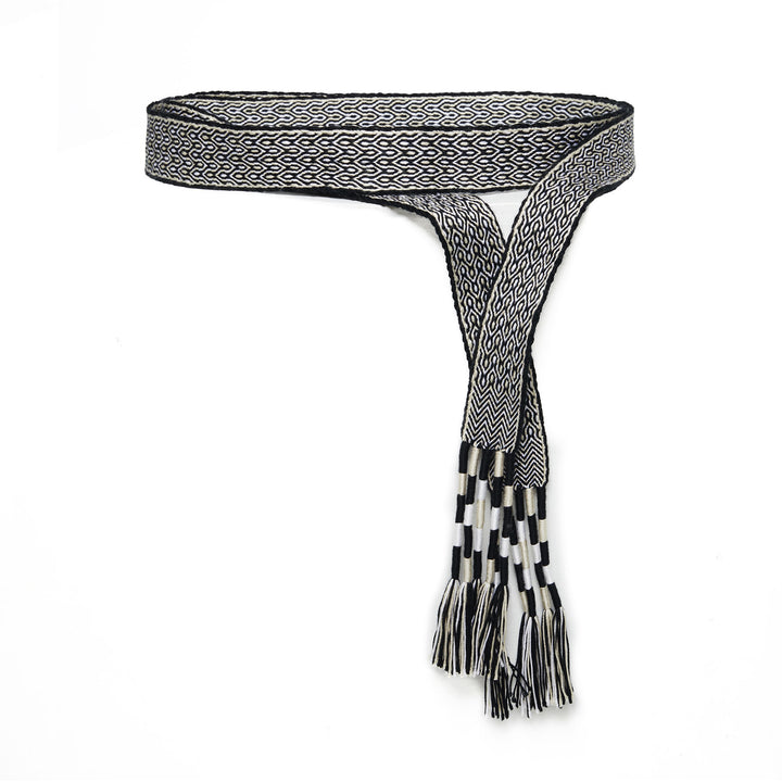 Carpana Belt - Black/Ecru