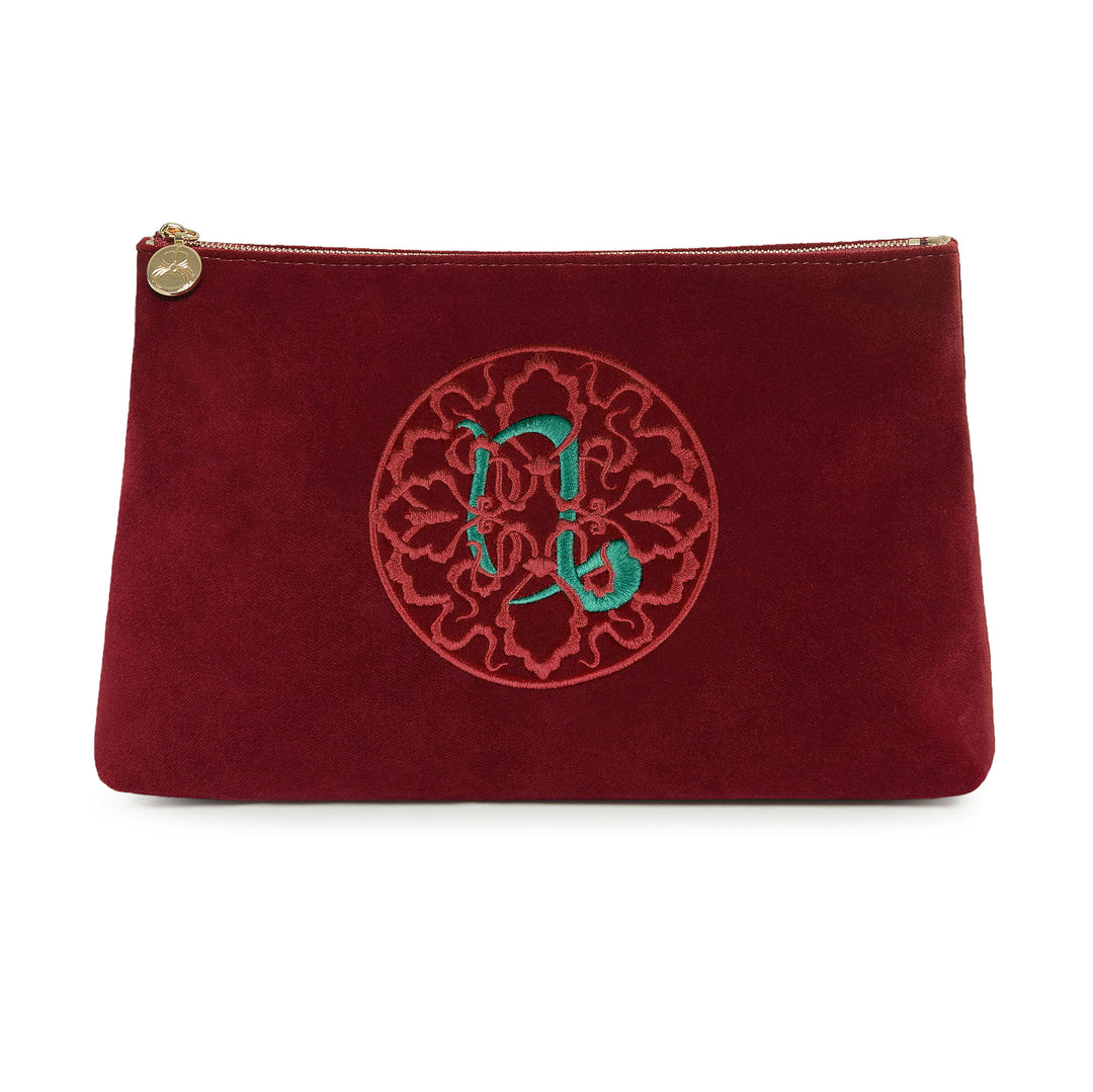 Zodiac Clutch - Burgundy