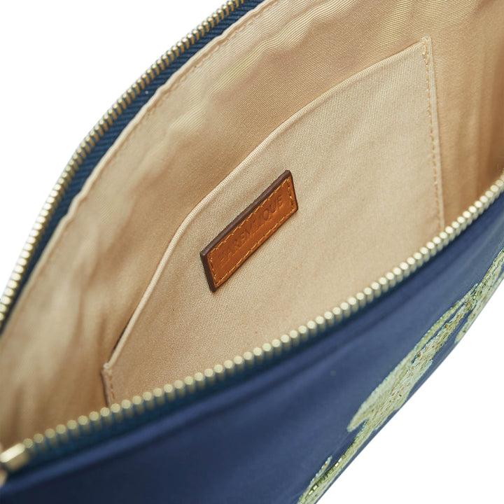 Anka Clutch - Dark Blue
