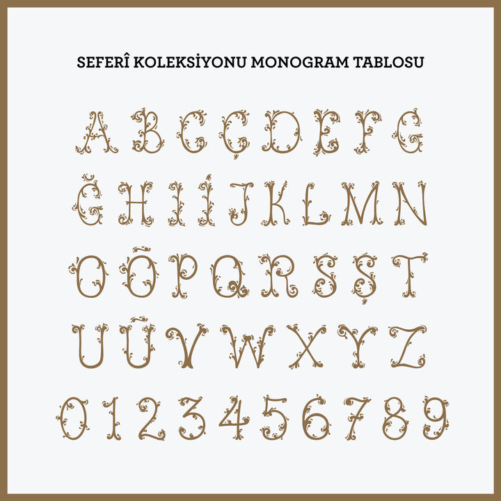 Seferî Flower Garden İnisyal Nakışlı Silindir Yastık Kılıfı - Yeşil