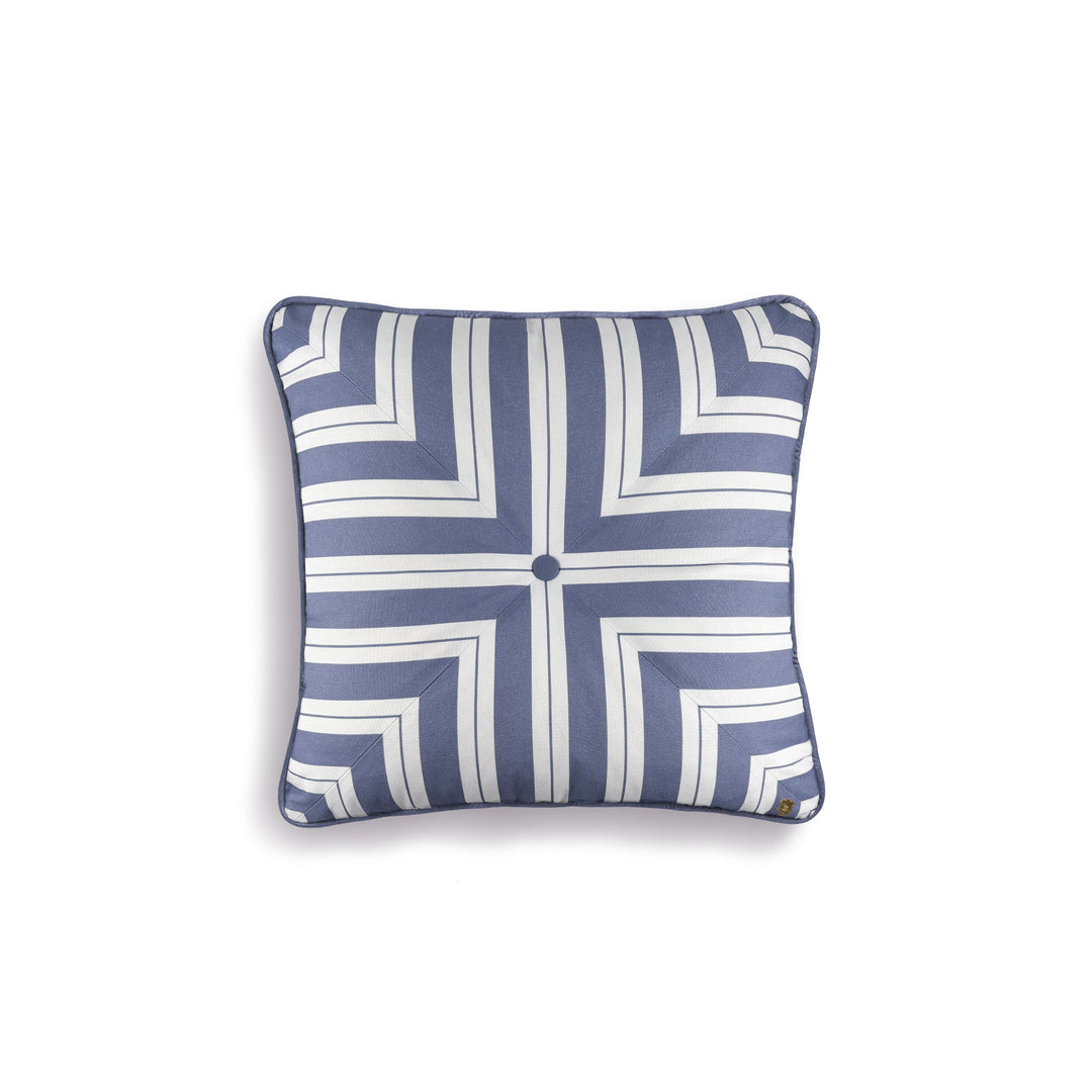 Seferî Ottoman Stripe Dekoratif Yastık - Mavi