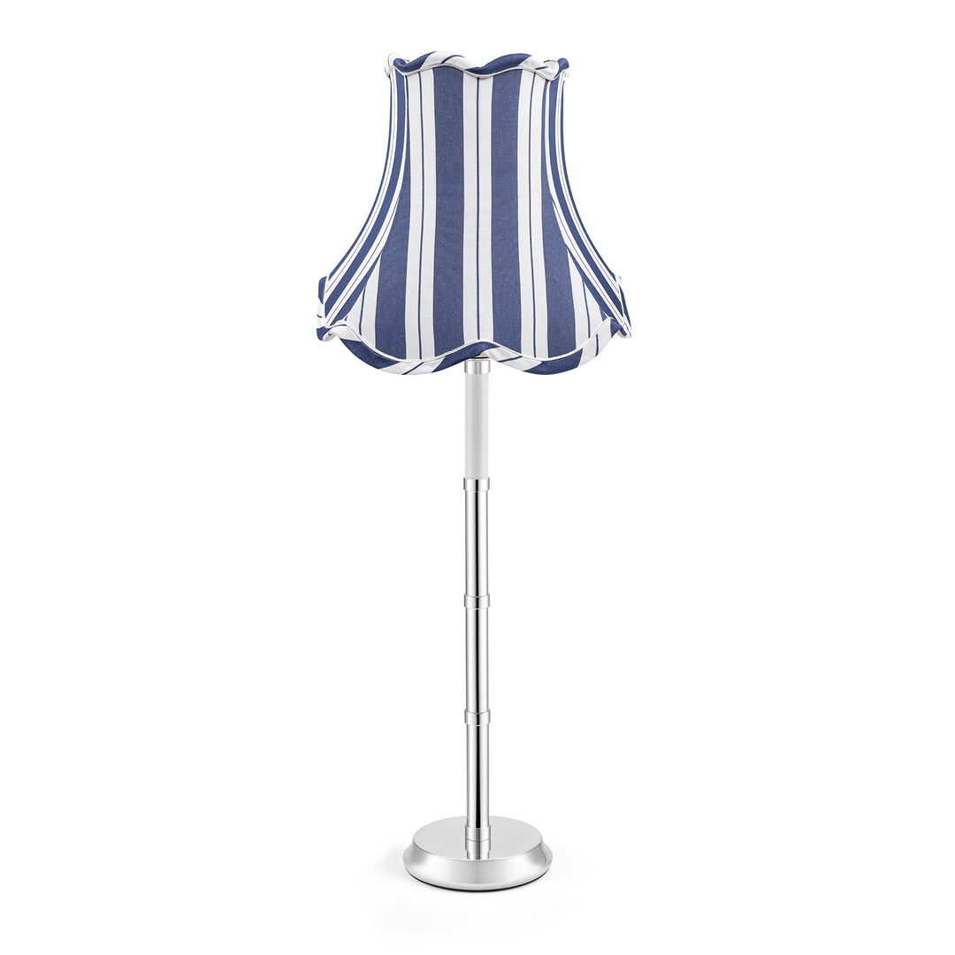 Seferî Ottoman Stripe Abajur Başlığı - Mavi