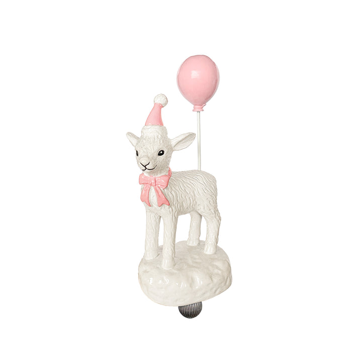 Seferî Storyteller Plate Charm - Joyful Lambs - Pink Balloon - Set of 4
