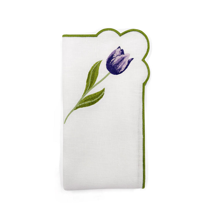 Seferî Nakışlı Peçete - Tulip Garden - 4’lü Set