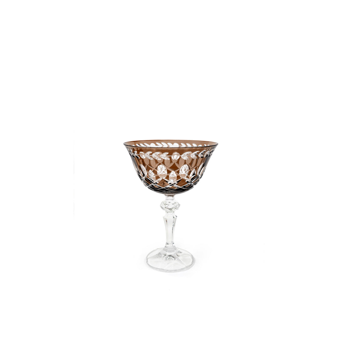 Seferî Amber Şampanya Bardağı - 6'lı Set