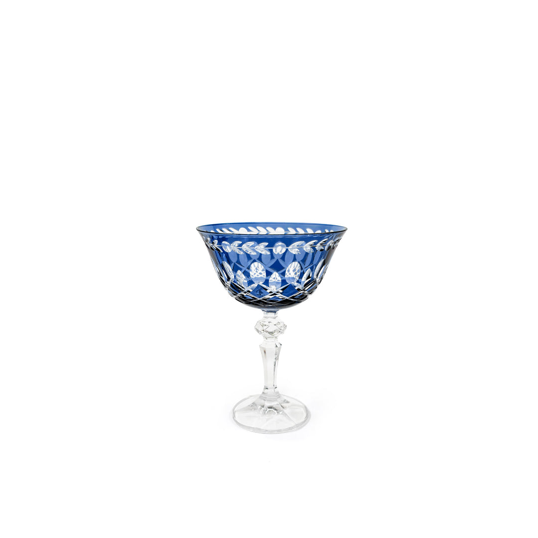 Seferî Sapphire Champagne Glass - Set of 6