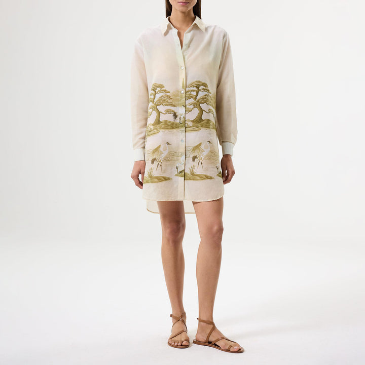 Mirage Gömlek Elbise - Yeşil