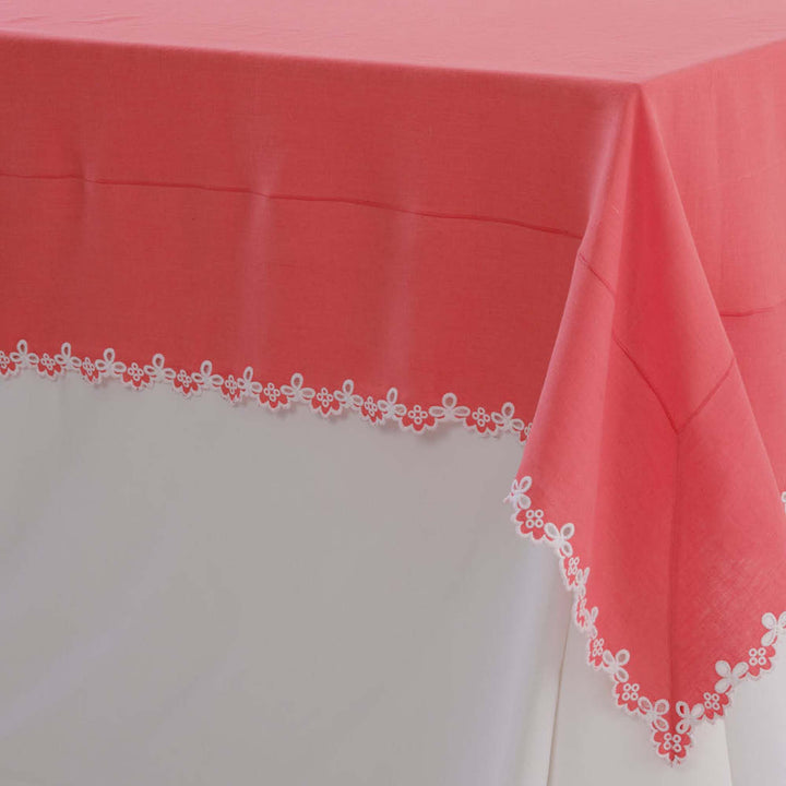 Seferî Linen Tablecloth with Openwork Embroidery