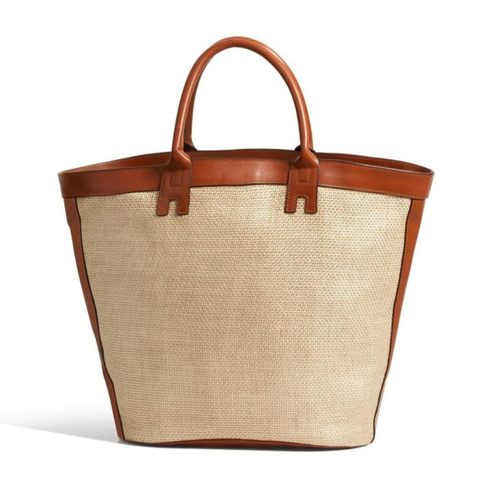 Halas Raffia Beach Bag - Beige