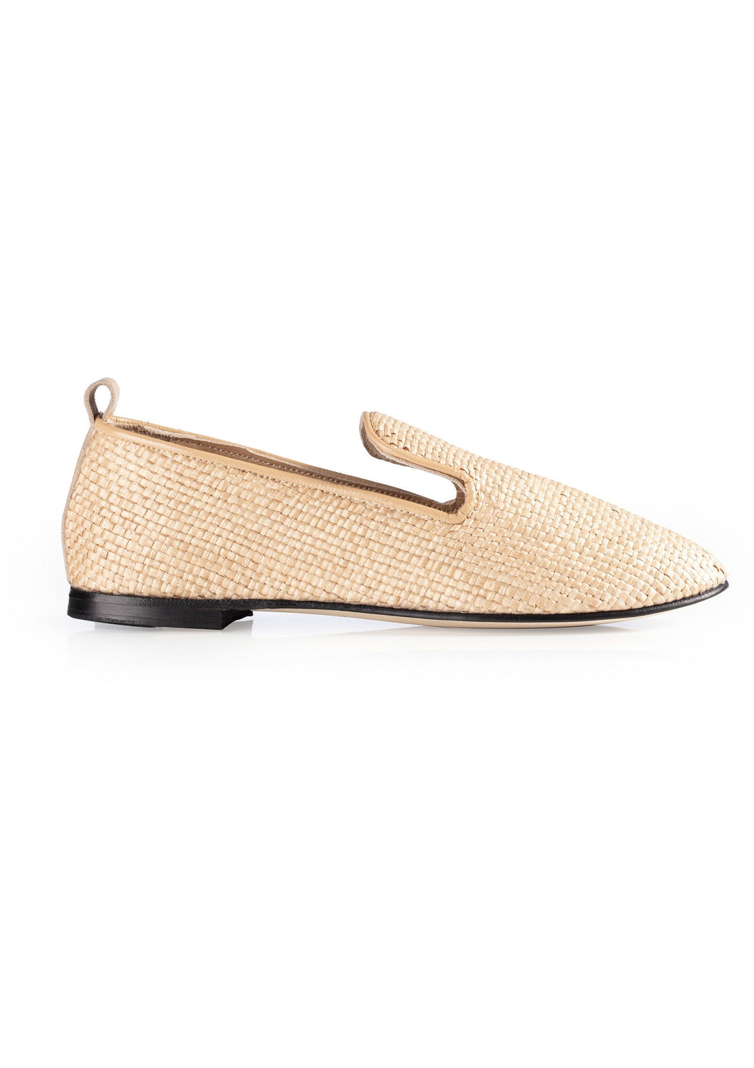 Haremlique Raffia Slipper - Beige