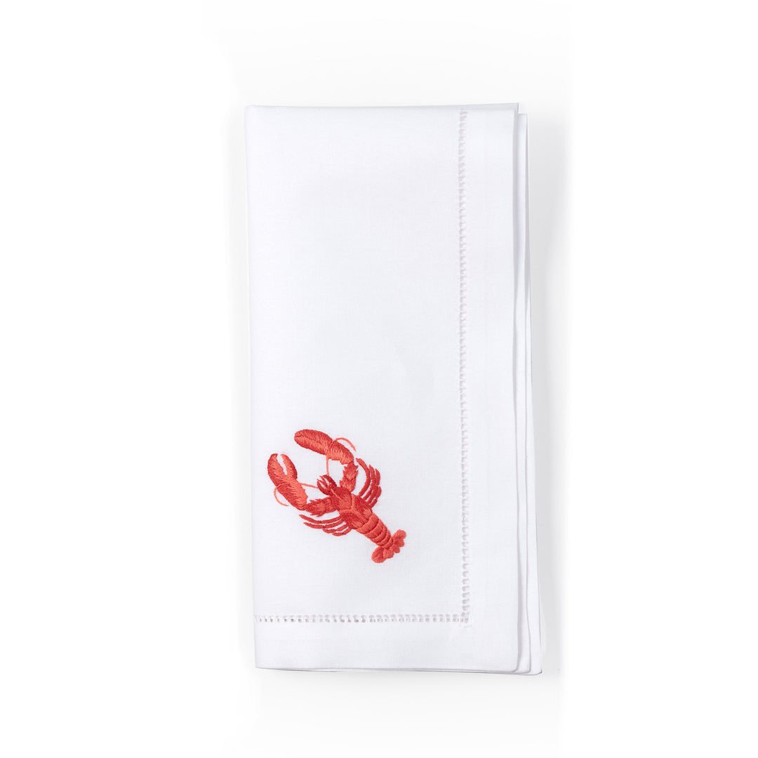 Lobster Embroidered Napkin