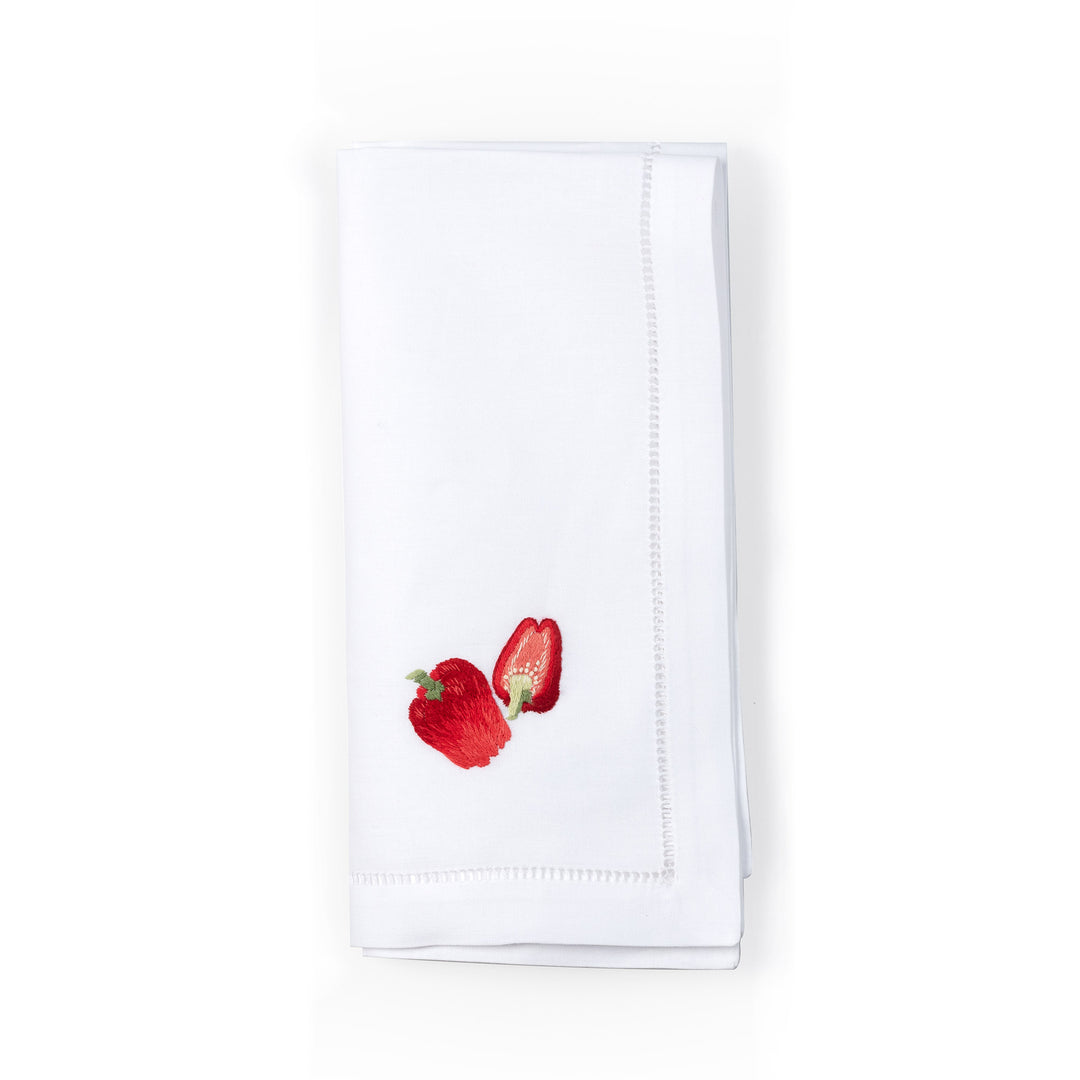 Bell Pepper Embroidered Napkin